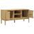 Dulap TV "FLORO", maro ceruit, 114x43x55 cm, lemn masiv de pin GartenMobel Dekor
