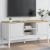 Dulap TV "FLORO", alb, 114x43x55 cm, lemn masiv de pin GartenMobel Dekor