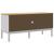 Dulap TV "FLORO", alb, 114x43x55 cm, lemn masiv de pin GartenMobel Dekor