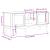 Dulap TV "FLORO", gri, 114x43x55 cm, lemn masiv de pin GartenMobel Dekor