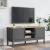 Dulap TV "FLORO", gri, 114x43x55 cm, lemn masiv de pin GartenMobel Dekor