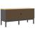 Dulap TV "FLORO", gri, 114x43x55 cm, lemn masiv de pin GartenMobel Dekor