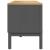 Dulap TV "FLORO", gri, 114x43x55 cm, lemn masiv de pin GartenMobel Dekor