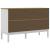 Dulap FLORO, alb, 114x43x74 cm, lemn masiv de pin GartenMobel Dekor