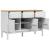 Dulap FLORO, alb, 114x43x74 cm, lemn masiv de pin GartenMobel Dekor