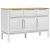 Dulap FLORO, alb, 114x43x74 cm, lemn masiv de pin GartenMobel Dekor
