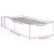 Cadru de pat, alb, 75x190 cm, lemn prelucrat GartenMobel Dekor