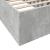 Cadru de pat, gri beton, 75x190 cm, lemn prelucrat GartenMobel Dekor