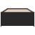 Cadru de pat, negru, 75x190 cm, lemn prelucrat și metal GartenMobel Dekor