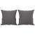 Set de canapele cu perne, 2 piese, gri, piele ecologică GartenMobel Dekor