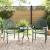 Scaune de grădină, 2 buc., verde, aluminiu turnat GartenMobel Dekor