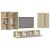 Set de dulapuri TV, 6 piese, stejar sonoma, lemn prelucrat GartenMobel Dekor