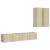 Set de dulapuri TV, 4 piese, stejar sonoma, lemn prelucrat GartenMobel Dekor