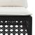 Set mobilier de grădină cu perne, 5 piese, negru, poliratan GartenMobel Dekor
