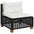 Set mobilier de grădină cu perne, 5 piese, negru, poliratan GartenMobel Dekor