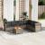 Set canapele de grădină, 7 piese, cu perne, gri, poliratan GartenMobel Dekor