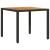Set mobilier grădină perne 3 piese negru poliratan/lemn acacia GartenMobel Dekor
