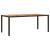 Set mobilier grădină perne 9 piese negru poliratan/lemn acacia GartenMobel Dekor