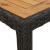Set mobilier grădină perne 9 piese negru poliratan/lemn acacia GartenMobel Dekor