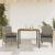 Set mobilier grădină cu perne 3 piese gri poliratan/lemn acacia GartenMobel Dekor