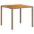 Set mobilier grădină cu perne 3 piese bej poliratan/lemn acacia GartenMobel Dekor