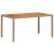 Set mobilier grădină cu perne 5 piese bej poliratan/lemn acacia GartenMobel Dekor