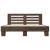 Cadru de pat, stejar maro, 150x200 cm, lemn prelucrat și metal GartenMobel Dekor