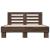 Cadru de pat, stejar maro, 140x200 cm, lemn prelucrat și metal GartenMobel Dekor