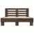 Cadru de pat, stejar maro, 120x200 cm, lemn prelucrat și metal GartenMobel Dekor