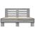 Cadru de pat, gri sonoma, 140x190 cm, lemn prelucrat și metal GartenMobel Dekor