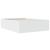 Cadru de pat, alb ,135x190 cm, lemn prelucrat GartenMobel Dekor