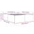 Cadru de pat, alb ,135x190 cm, lemn prelucrat GartenMobel Dekor