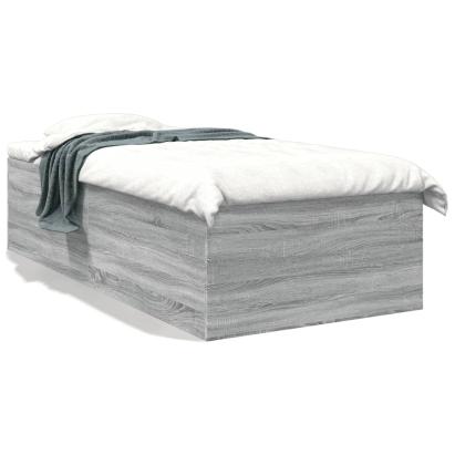 Cadru de pat, gri sonoma, 90x190 cm, lemn prelucrat GartenMobel Dekor