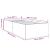 Cadru de pat, alb, 75x190 cm, lemn prelucrat GartenMobel Dekor