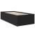Cadru de pat, negru, 75x190 cm, lemn prelucrat GartenMobel Dekor