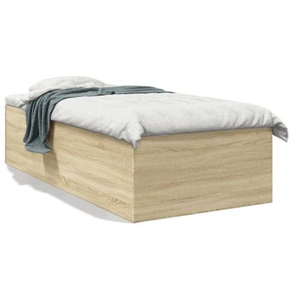 Cadru de pat, stejar sonoma, 75x190 cm, lemn prelucrat GartenMobel Dekor