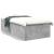 Cadru de pat, gri beton, 75x190 cm, lemn prelucrat GartenMobel Dekor