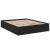 Cadru de pat, negru, 160x200 cm, lemn prelucrat GartenMobel Dekor
