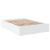 Cadru de pat, alb ,135x190 cm, lemn prelucrat GartenMobel Dekor