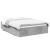 Cadru de pat, gri beton, 135x190 cm, lemn prelucrat GartenMobel Dekor