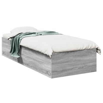 Cadru de pat, gri sonoma, 90x190 cm, lemn prelucrat GartenMobel Dekor