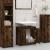 Dulap de baie, stejar fumuriu, 60x33x61 cm, lemn prelucrat GartenMobel Dekor