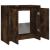 Dulap de baie, stejar fumuriu, 60x33x61 cm, lemn prelucrat GartenMobel Dekor