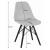 Masa de toaleta/machiaj + scaun stil scandinav, Artool, Vanessa, negru, cu oglinda si LED-uri, 130x43x143 cm GartenVIP DiyLine