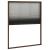 Plasă insecte plisse pentru ferestre, maro, 60x80 cm, aluminiu GartenMobel Dekor