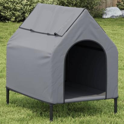 Casă pentru câini, antracit, țesătură Oxford și oțel GartenMobel Dekor