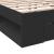 Cadru de pat cu sertare negru 200x200 cm lemn prelucrat GartenMobel Dekor