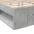 Cadru de pat cu sertare, gri beton, 160x200 cm, lemn prelucrat GartenMobel Dekor