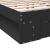 Cadru pat cu sertare negru extralucios 150x200cm lemn prelucrat GartenMobel Dekor