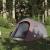 Cort de camping tunel 3 persoane, gri/portocaliu, impermeabil GartenMobel Dekor